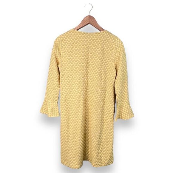 Modcloth On the Sunny Side Up Yellow Knit Mini Dress with Bell Sleeves Women's S - Picture 2 of 8